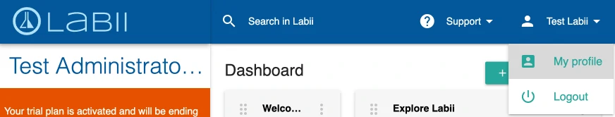Accounts my profile