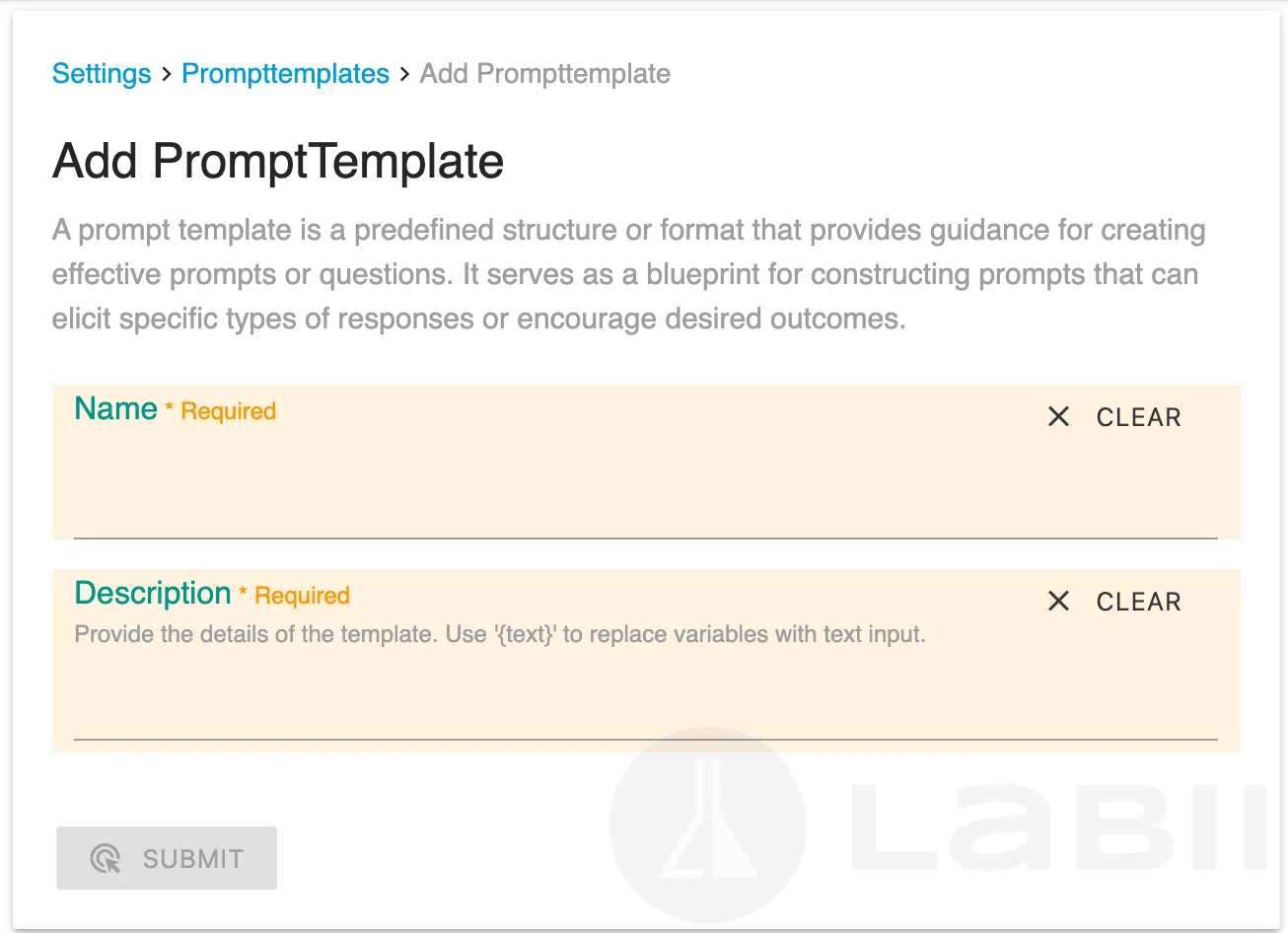 Labiigpt promptbox add