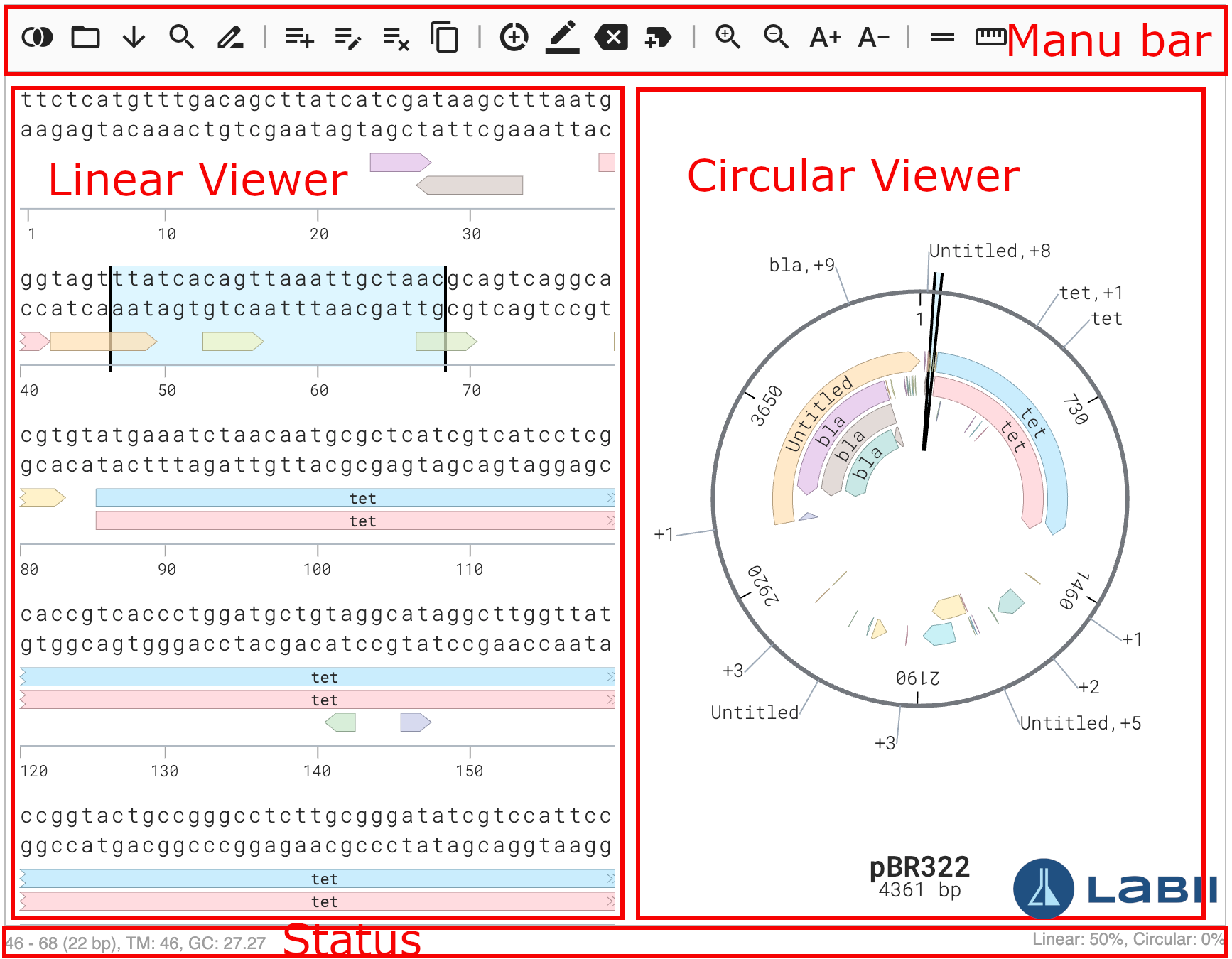 Plasmid Editor 小插件的编辑视图