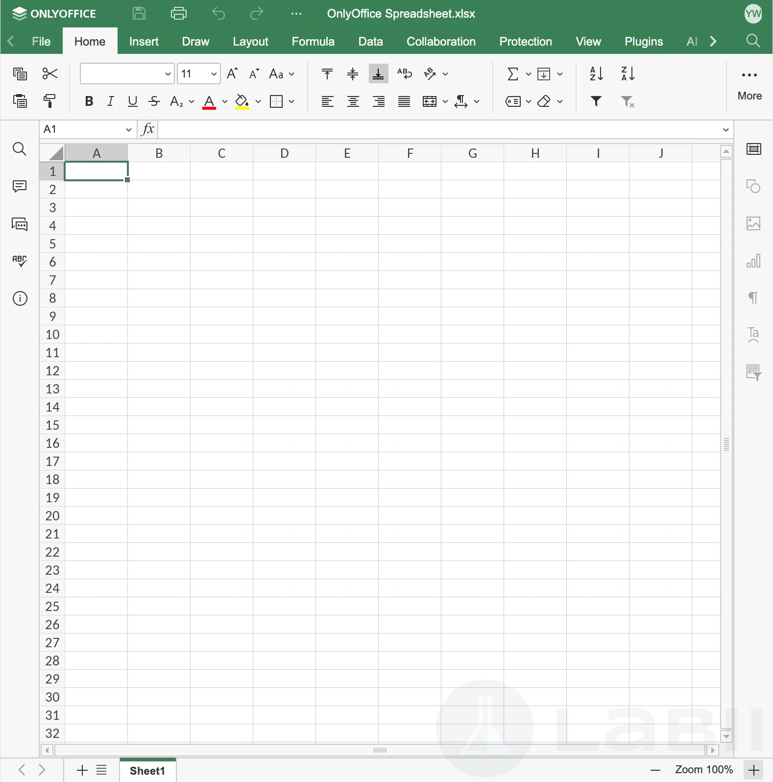 OnlyOffice Spreadsheet 章节小插件