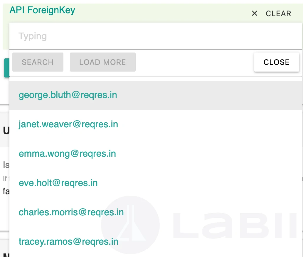 API ForeignKey 列小插件编辑视图
